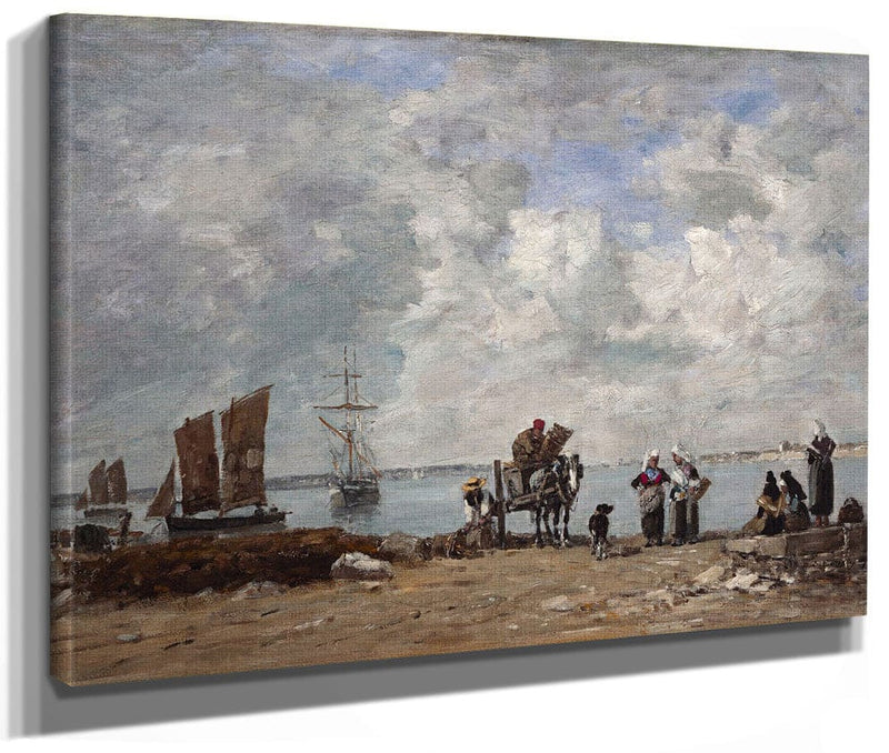 Fishermen's Wives At The Seaside By Eugene Boudin Phoenix 4x3