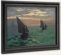 Fishing Boats At Sea By Claude Monet Phoenix 4x3