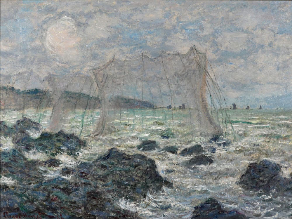 Fishing Nets At Pourville By Claude Monet Phoenix 4x3