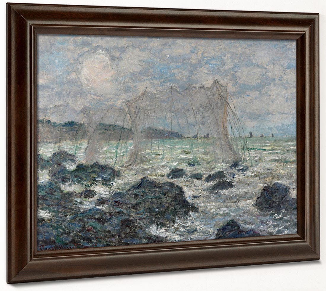 Fishing Nets At Pourville By Claude Monet Phoenix 4x3