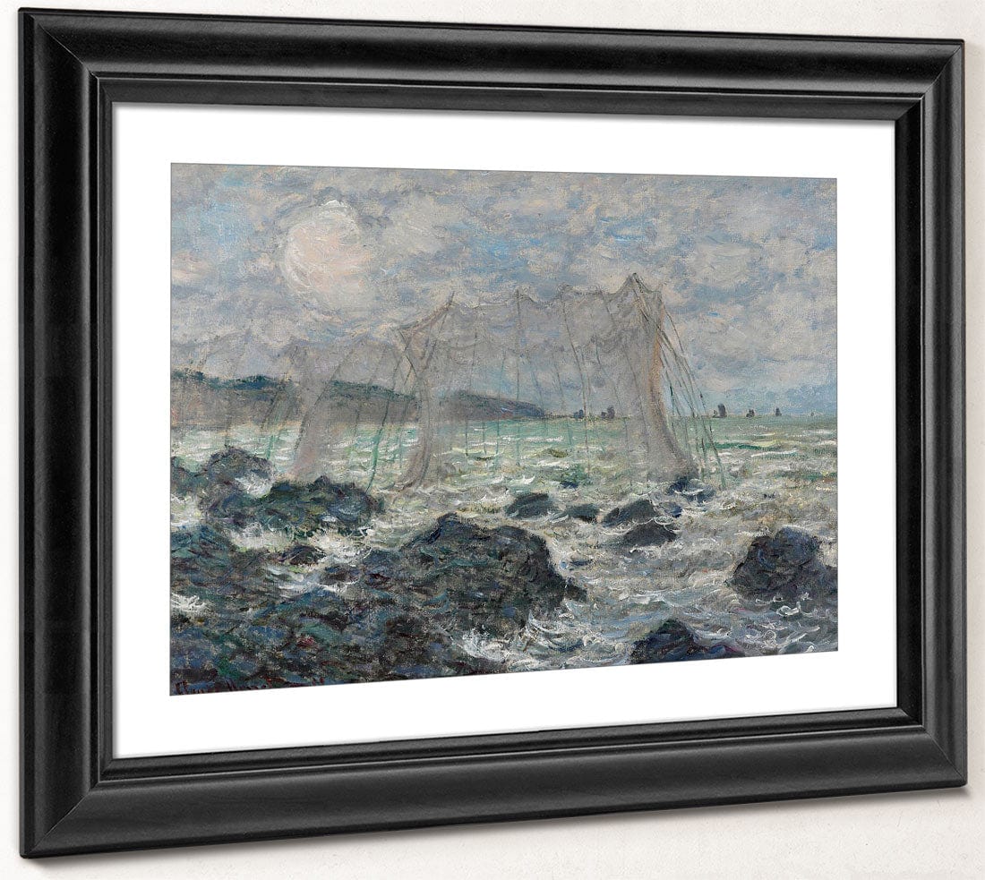 Fishing Nets At Pourville By Claude Monet Phoenix 4x3