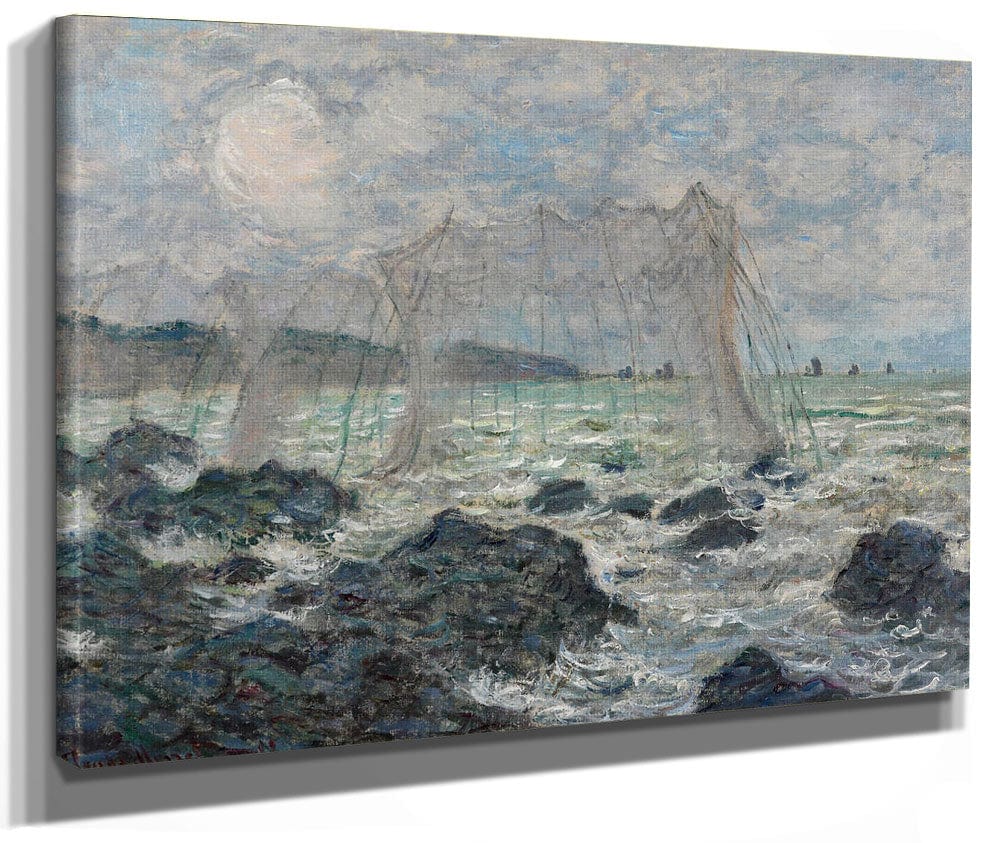 Fishing Nets At Pourville By Claude Monet Phoenix 4x3