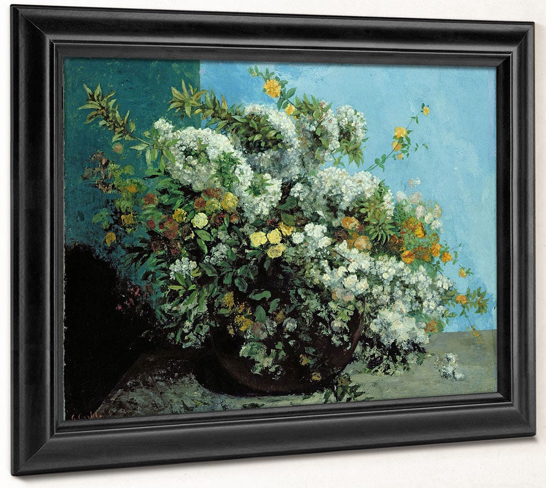 Flowering Branches And Flowers By Jean Desire Gustave Courbet Phoenix 4x3