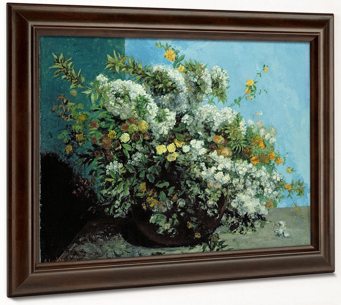 Flowering Branches And Flowers By Jean Desire Gustave Courbet Phoenix 4x3