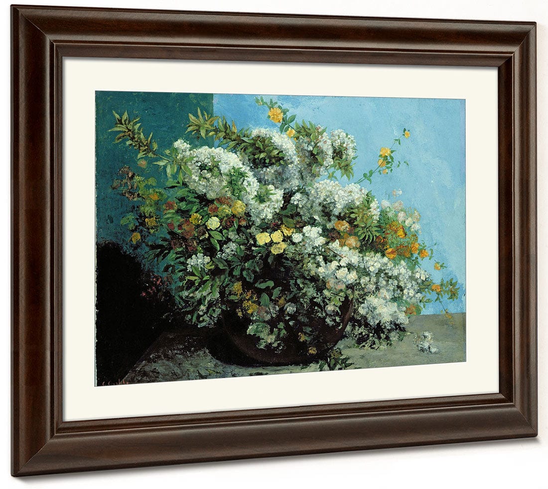 Flowering Branches And Flowers By Jean Desire Gustave Courbet Phoenix 4x3