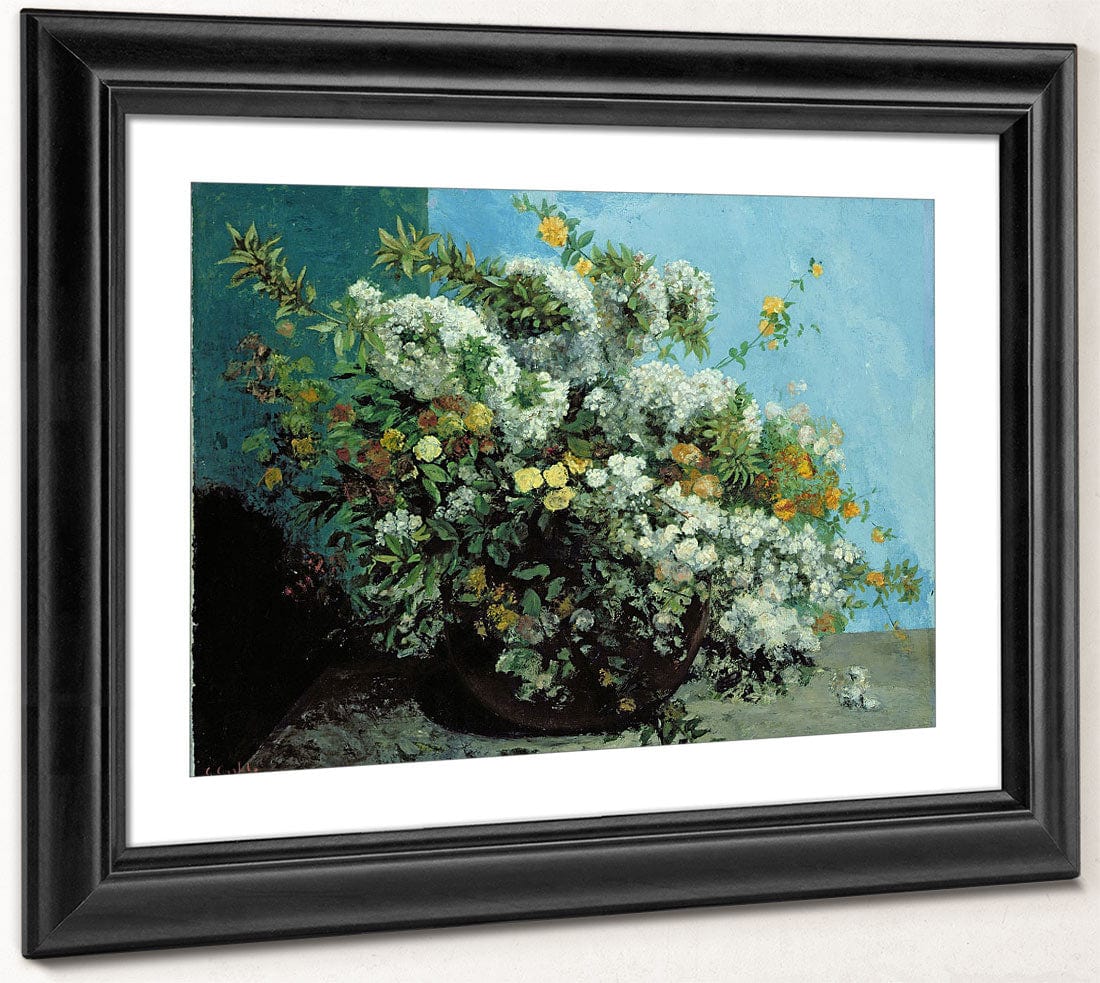 Flowering Branches And Flowers By Jean Desire Gustave Courbet Phoenix 4x3