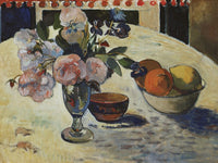 Flowers And A Bowl Of Fruit On A Table By Paul Gauguin Phoenix 4x3