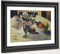 Flowers And A Bowl Of Fruit On A Table By Paul Gauguin Phoenix 4x3