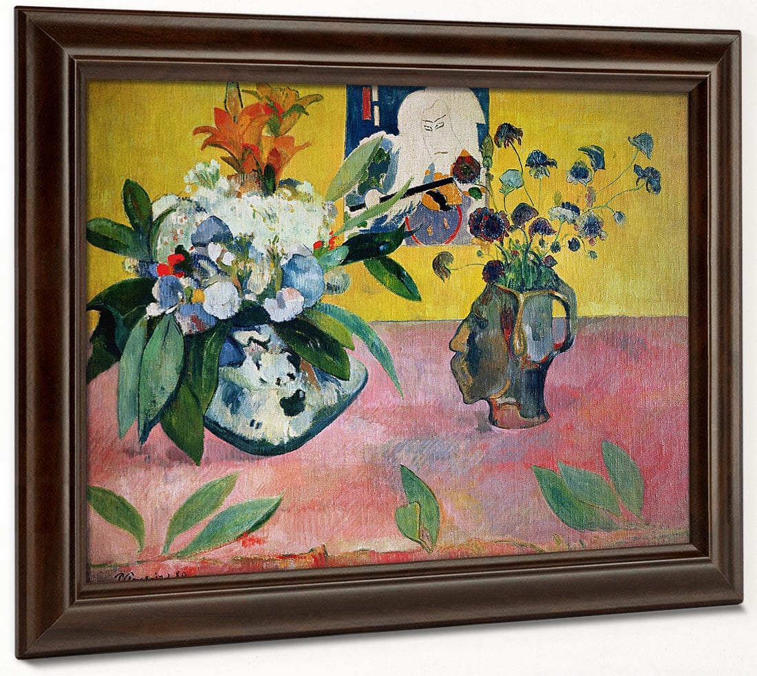 Flowers And A Japanese Print By Paul Gauguin Phoenix 4x3