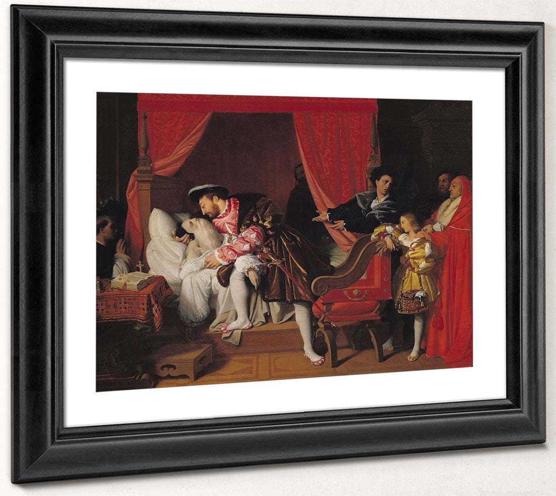 Francis I (1494 1547) Receives The Last Breaths Of Leonardo Da Vinci (1452 1519) By Jean Auguste Dominique Ingres Phoenix 4x3