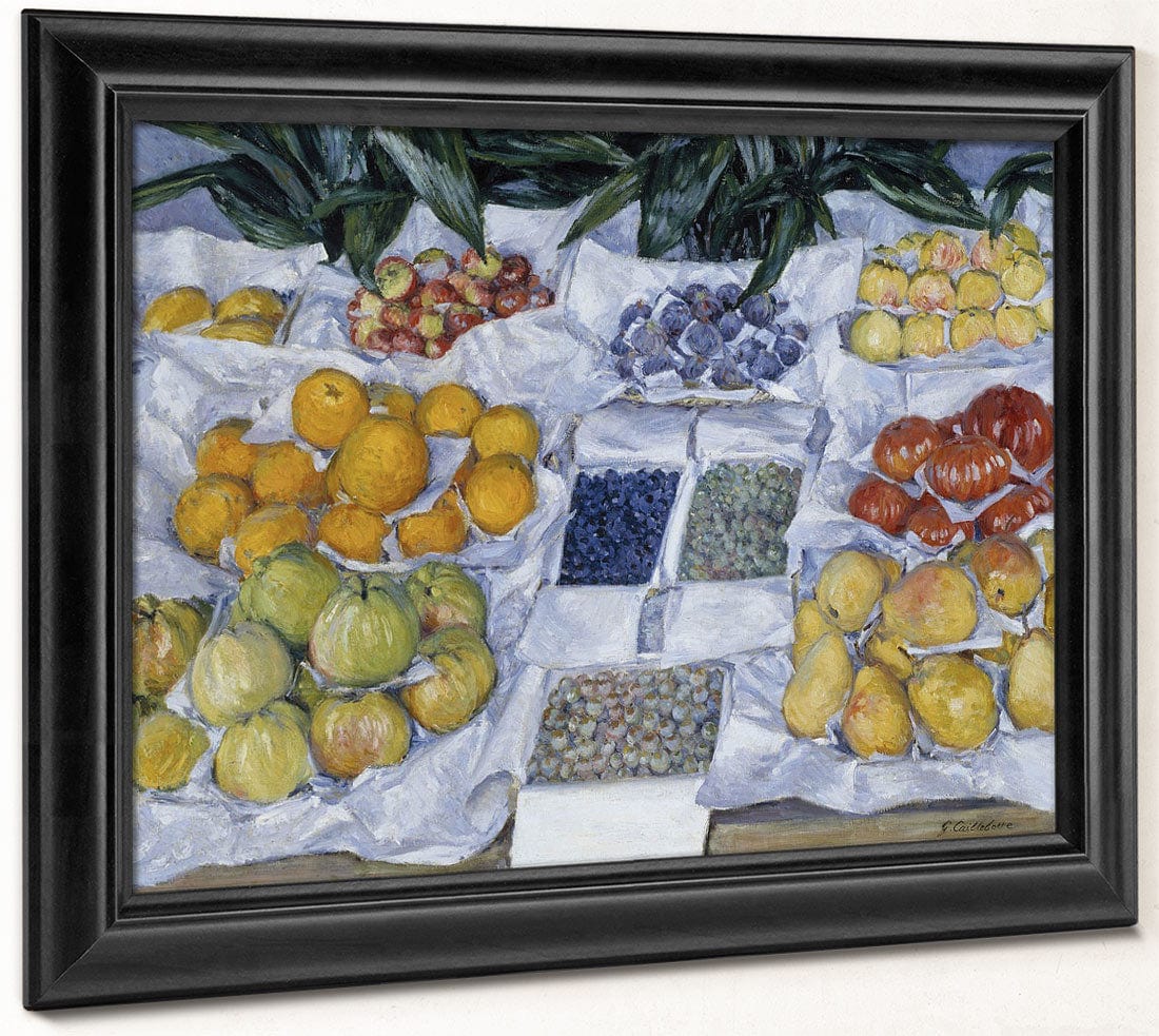 Fruit Displayed On A Stand By Gustave Caillebotte Phoenix 4x3