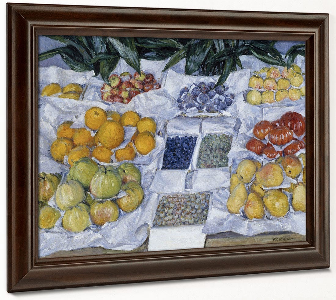 Fruit Displayed On A Stand By Gustave Caillebotte Phoenix 4x3