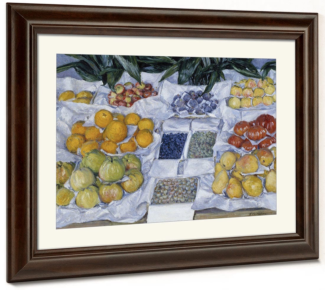 Fruit Displayed On A Stand By Gustave Caillebotte Phoenix 4x3