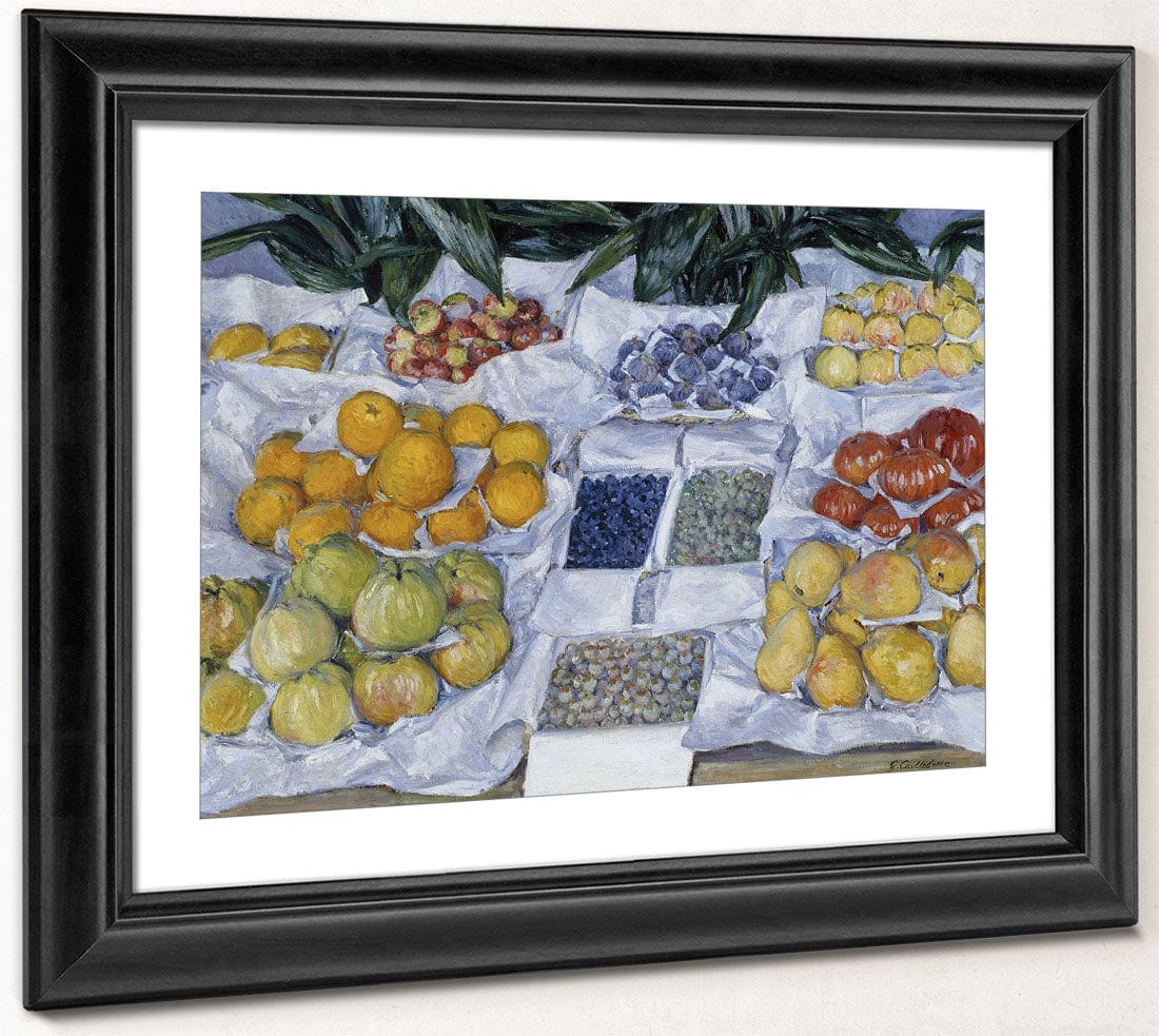 Fruit Displayed On A Stand By Gustave Caillebotte Phoenix 4x3