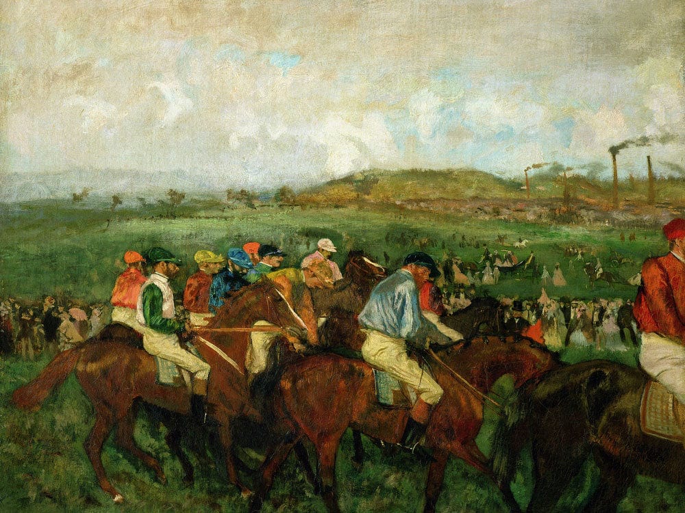 Gentlemen Race. Before The Departure By Edgar Degas Phoenix 4x3