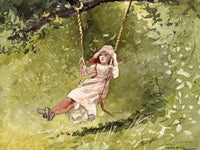Girl On A Swing By Winslow Homer Phoenix 4x3