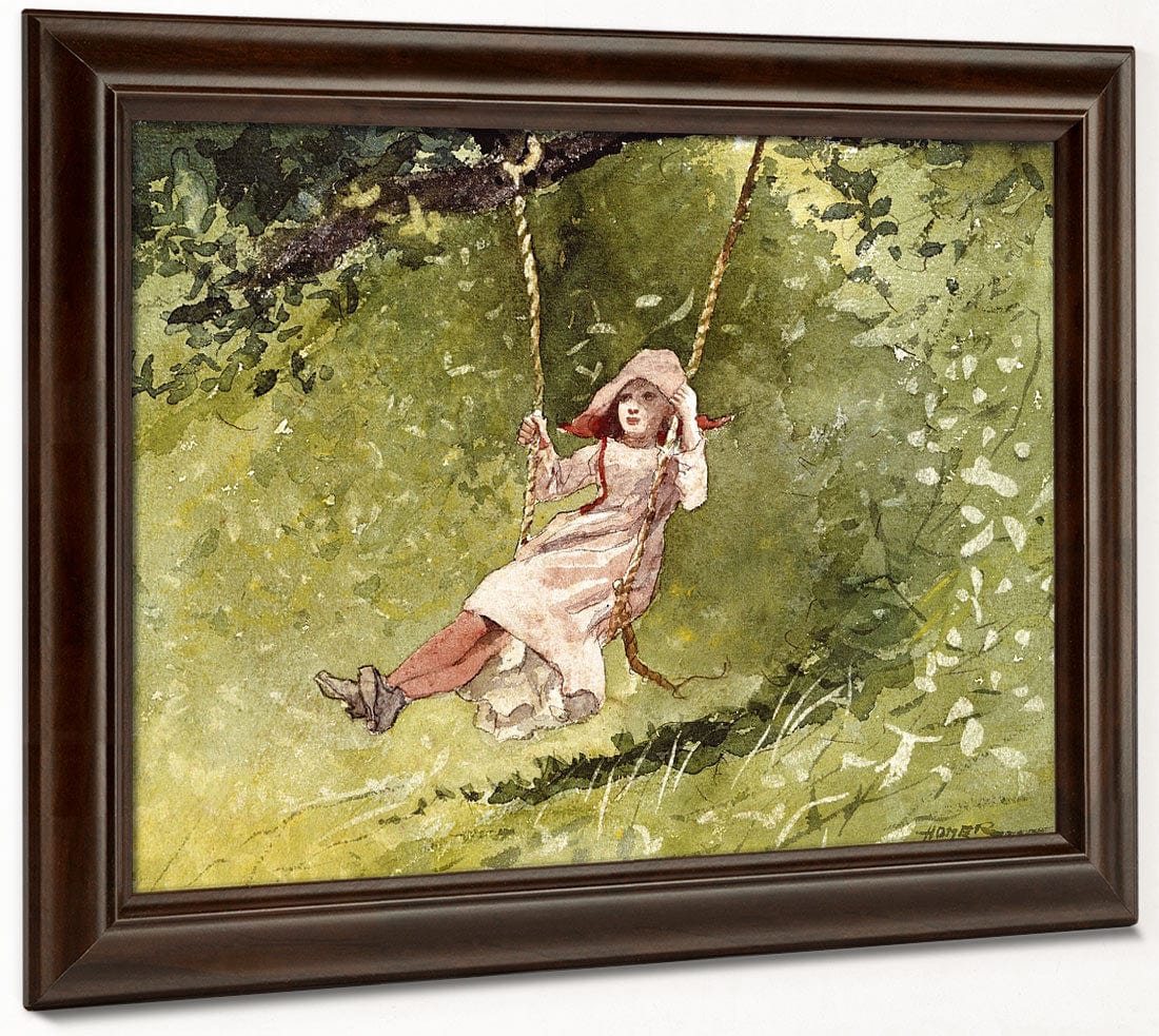 Girl On A Swing By Winslow Homer Phoenix 4x3
