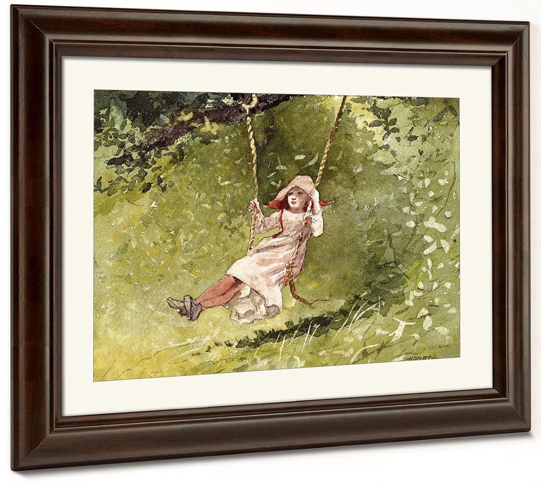 Girl On A Swing By Winslow Homer Phoenix 4x3