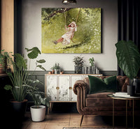 Girl On A Swing By Winslow Homer Phoenix 4x3