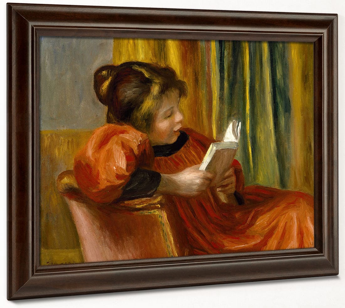 Girl Reading, C. 1890 By Pierre Auguste Renoir Phoenix 4x3