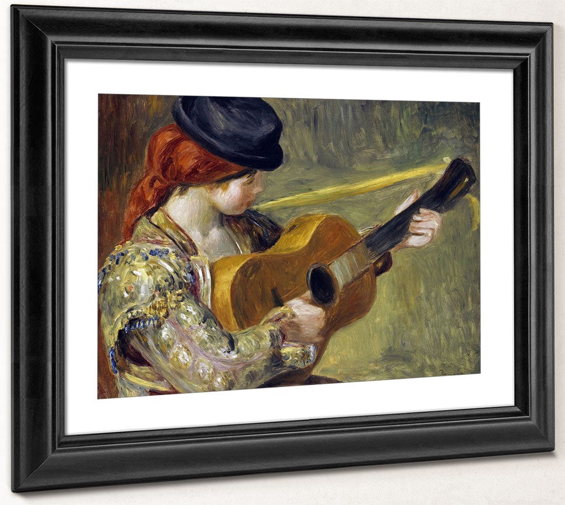 Girl With A Guitar By Pierre Auguste Renoir Phoenix 4x3