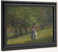 Girl With Hay Rake By Winslow Homer Phoenix 4x3