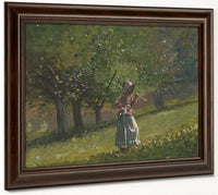 Girl With Hay Rake By Winslow Homer Phoenix 4x3