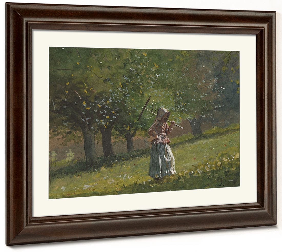 Girl With Hay Rake By Winslow Homer Phoenix 4x3