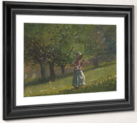 Girl With Hay Rake By Winslow Homer Phoenix 4x3