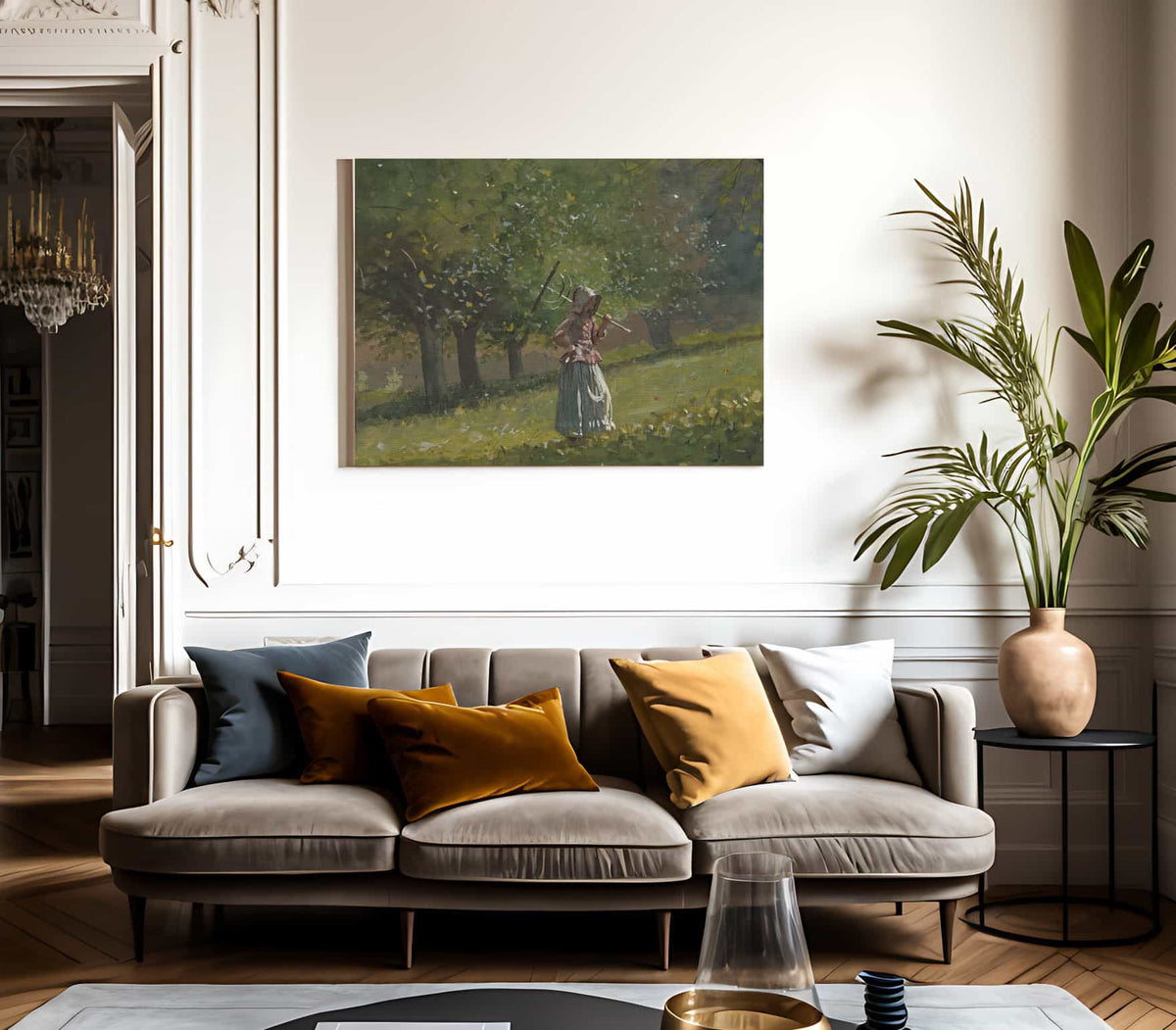 Girl With Hay Rake By Winslow Homer Phoenix 4x3