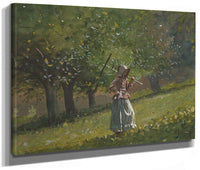 Girl With Hay Rake By Winslow Homer Phoenix 4x3