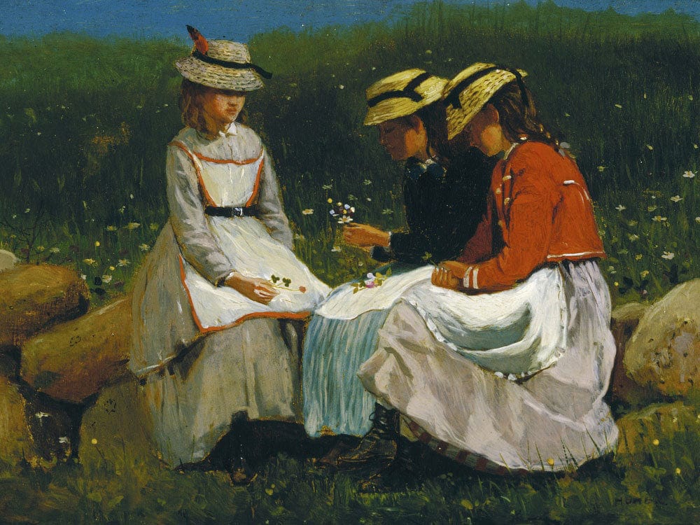 Girls In A Landscape By Winslow Homer Phoenix 4x3