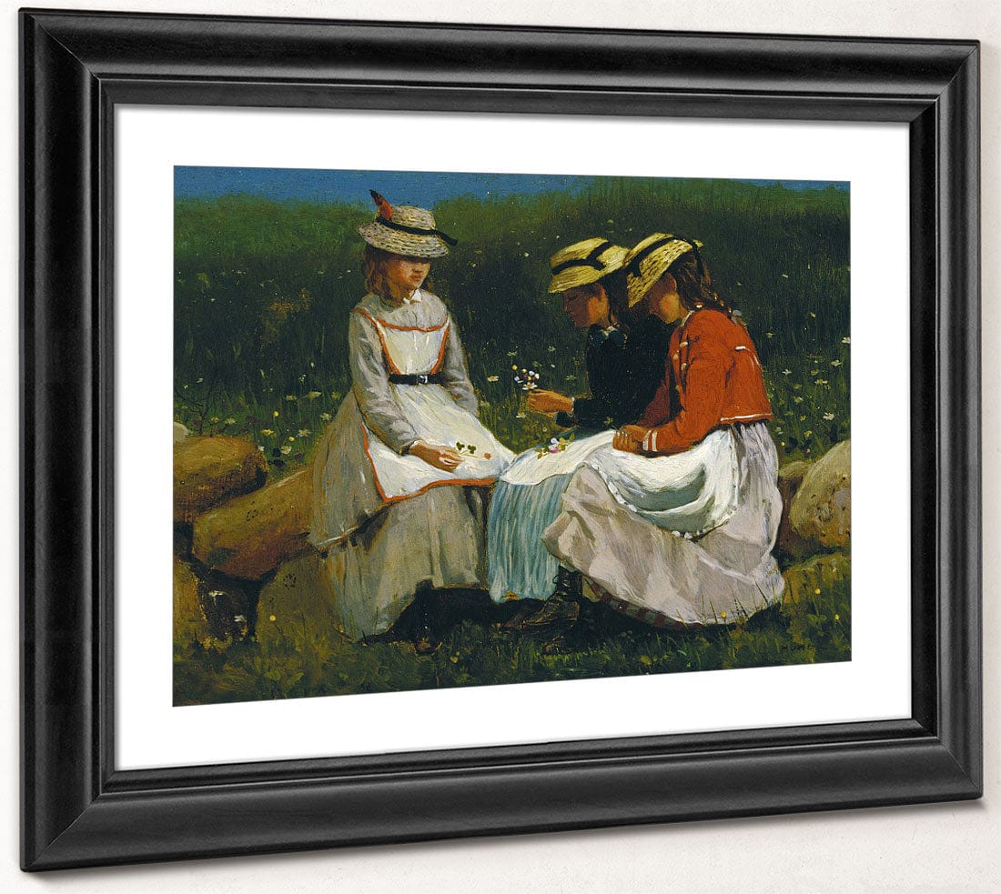 Girls In A Landscape By Winslow Homer Phoenix 4x3