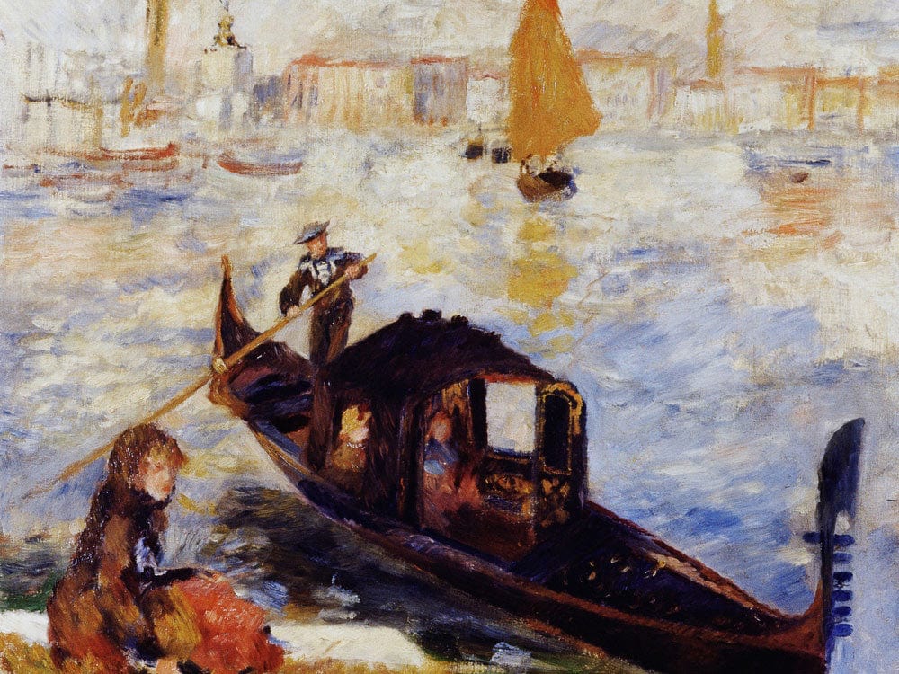 Gondola On The Grand Canal In Venice By Pierre Auguste Renoir Phoenix 4x3