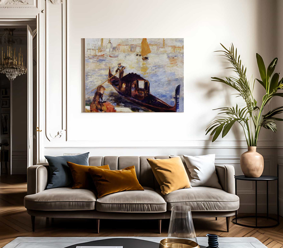 Gondola On The Grand Canal In Venice By Pierre Auguste Renoir Phoenix 4x3