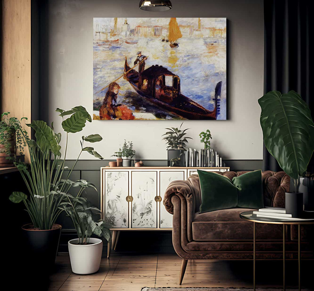 Gondola On The Grand Canal In Venice By Pierre Auguste Renoir Phoenix 4x3