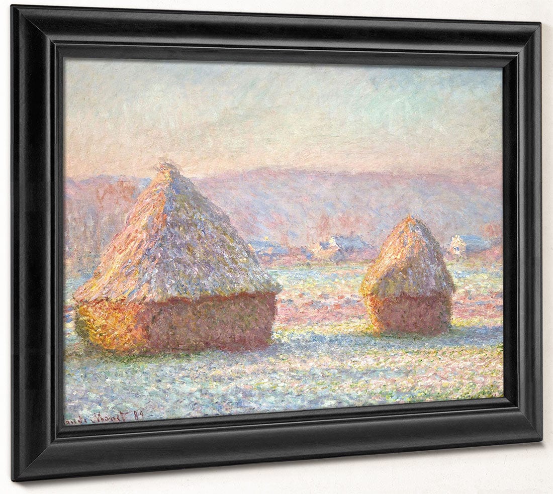 Grainstacks, White Frost Effect By Claude Monet Phoenix 4x3