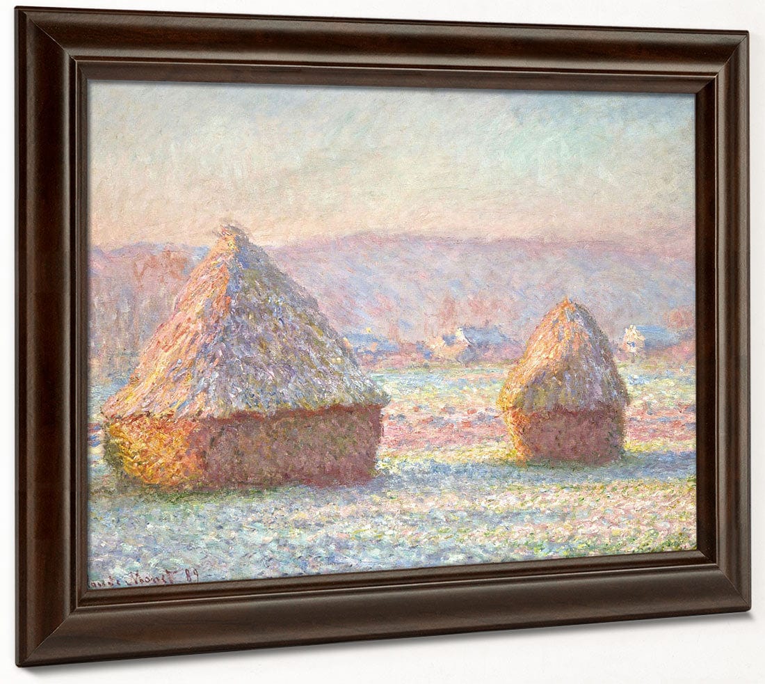 Grainstacks, White Frost Effect By Claude Monet Phoenix 4x3