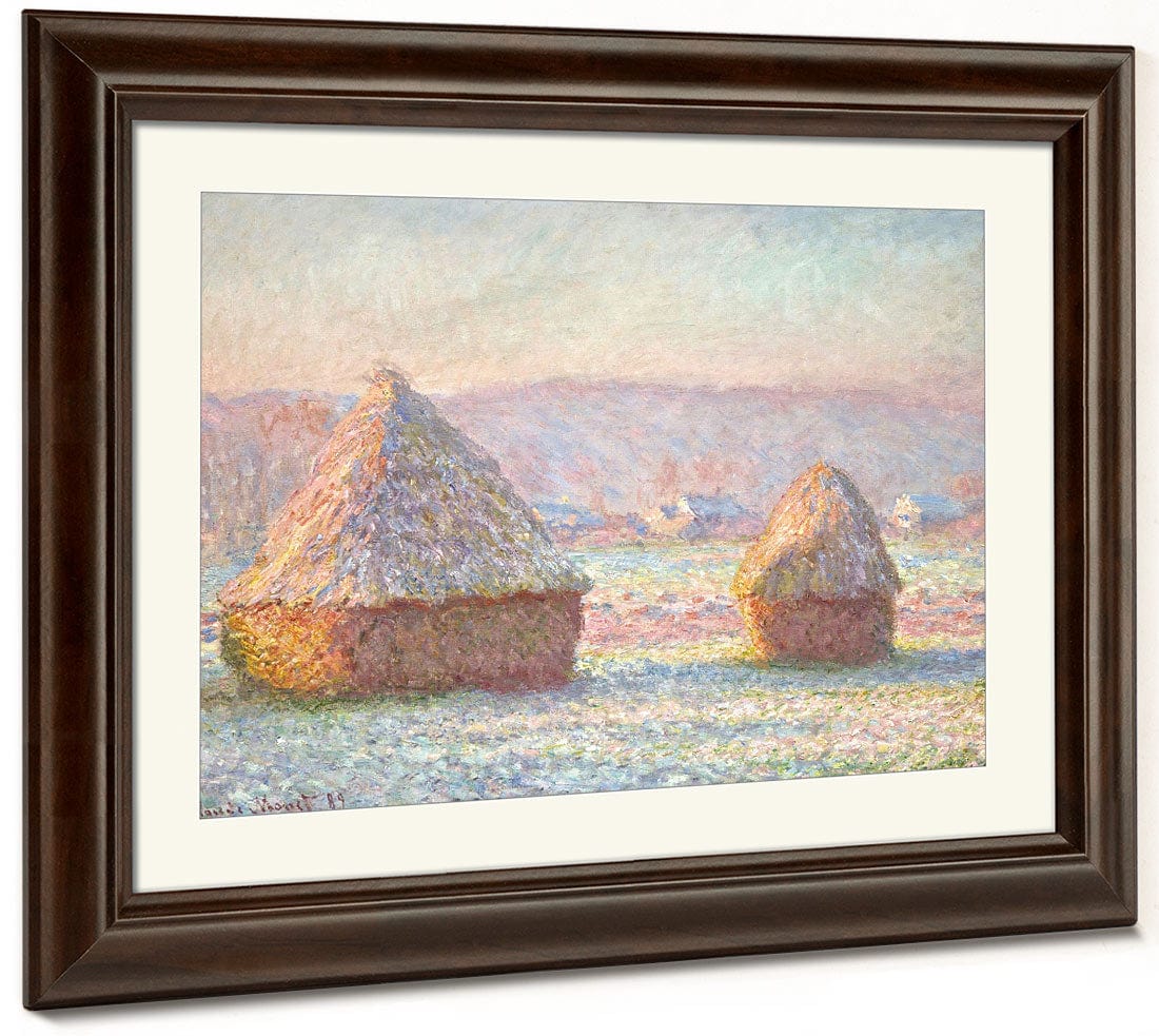 Grainstacks, White Frost Effect By Claude Monet Phoenix 4x3