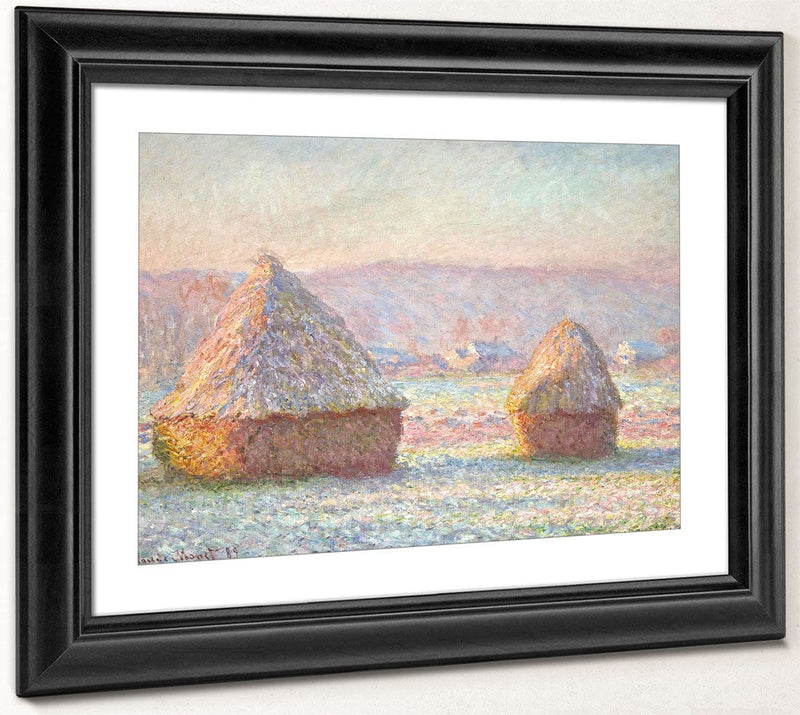 Grainstacks, White Frost Effect By Claude Monet Phoenix 4x3