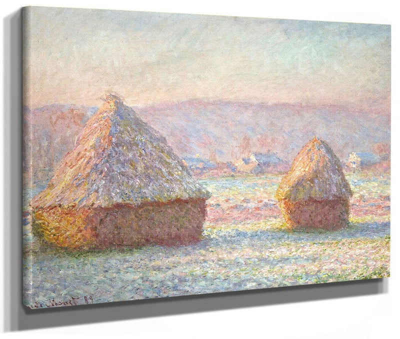 Grainstacks, White Frost Effect By Claude Monet Phoenix 4x3