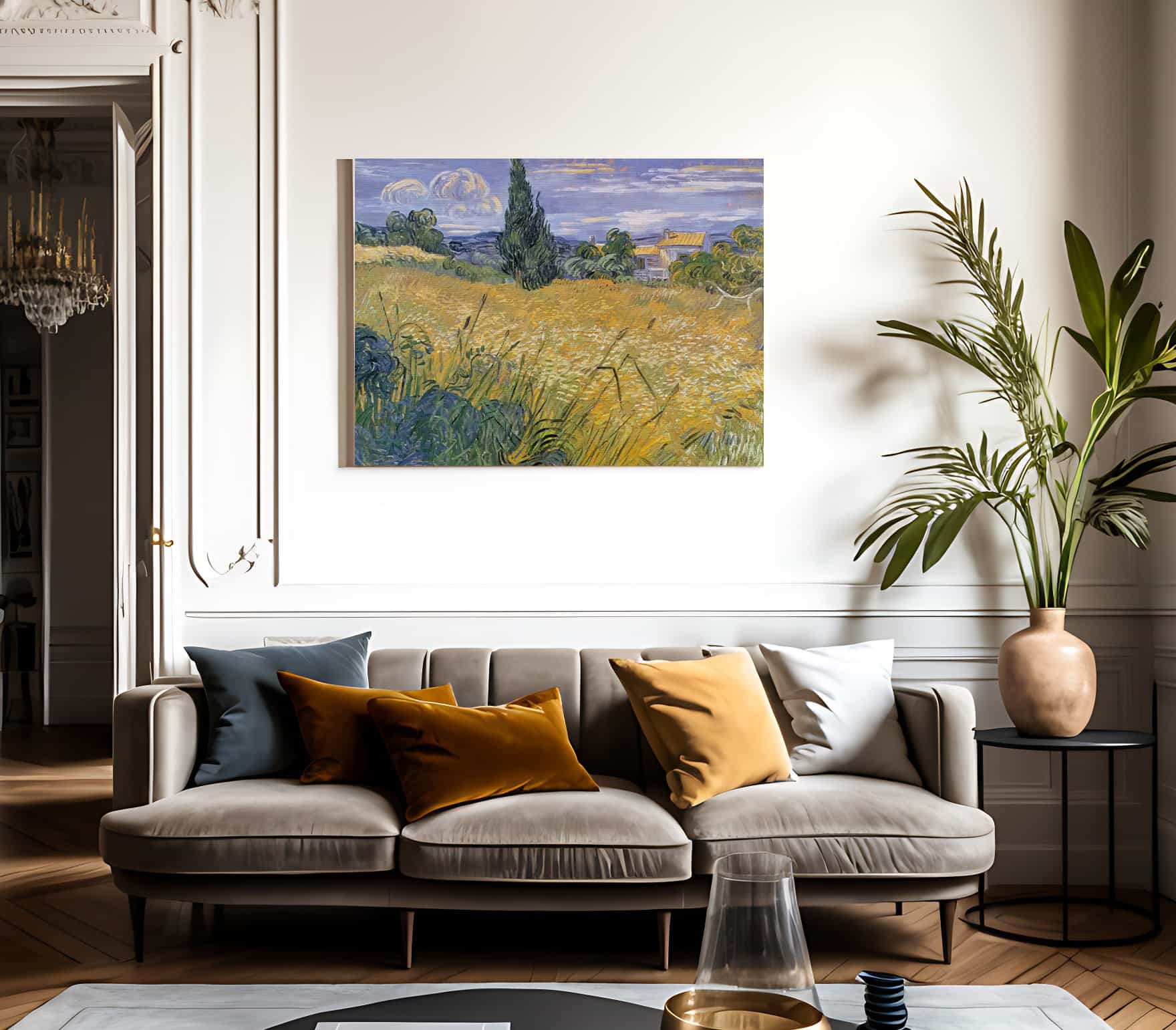 Green Wheat Field With Cypress By Vincent Van Gogh Phoenix 4x3