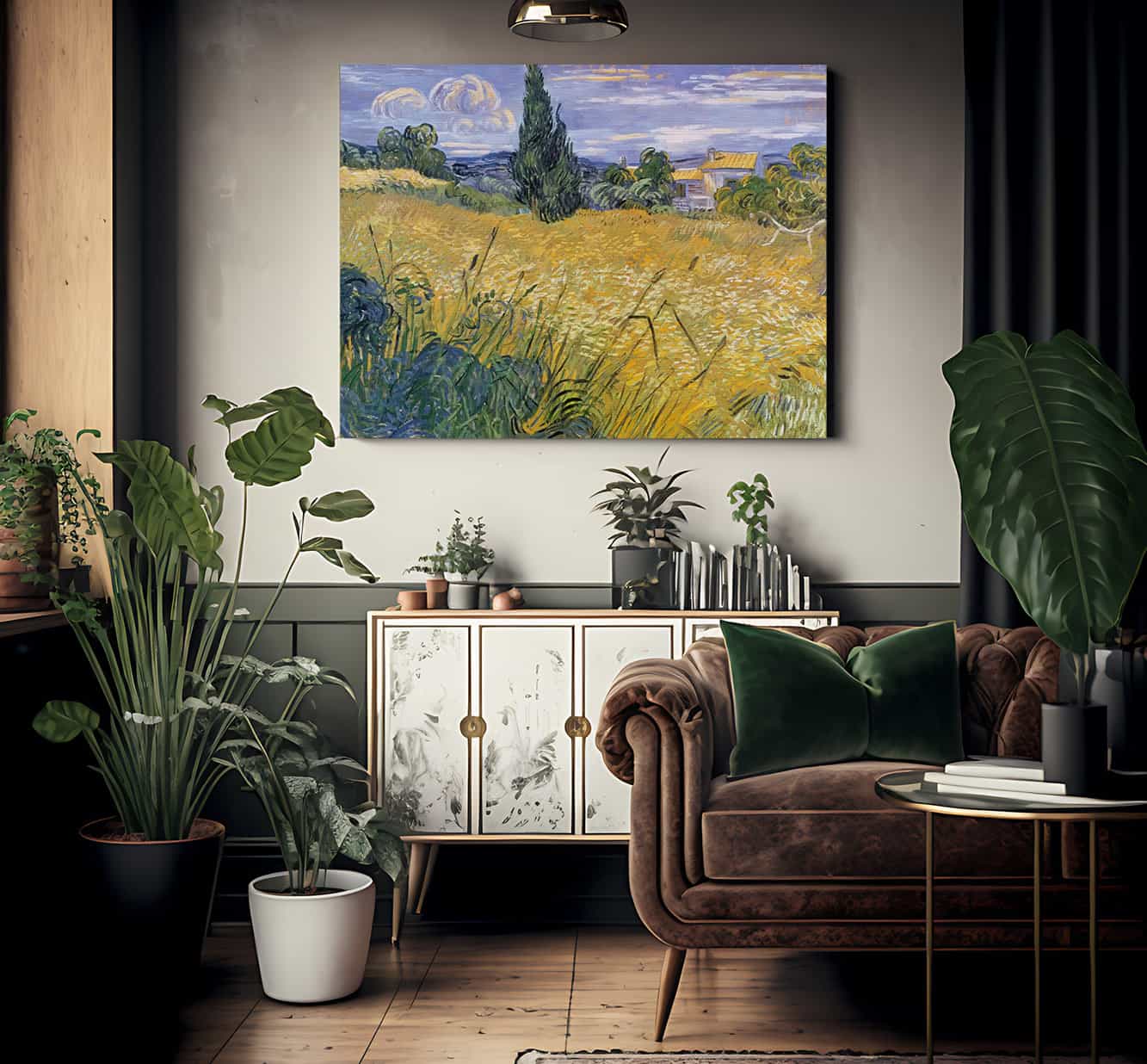 Green Wheat Field With Cypress By Vincent Van Gogh Phoenix 4x3