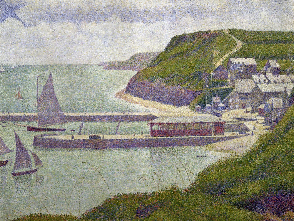 Harbour At Port En Bessin At High Tide By Georges Pierre Seurat Phoenix 4x3