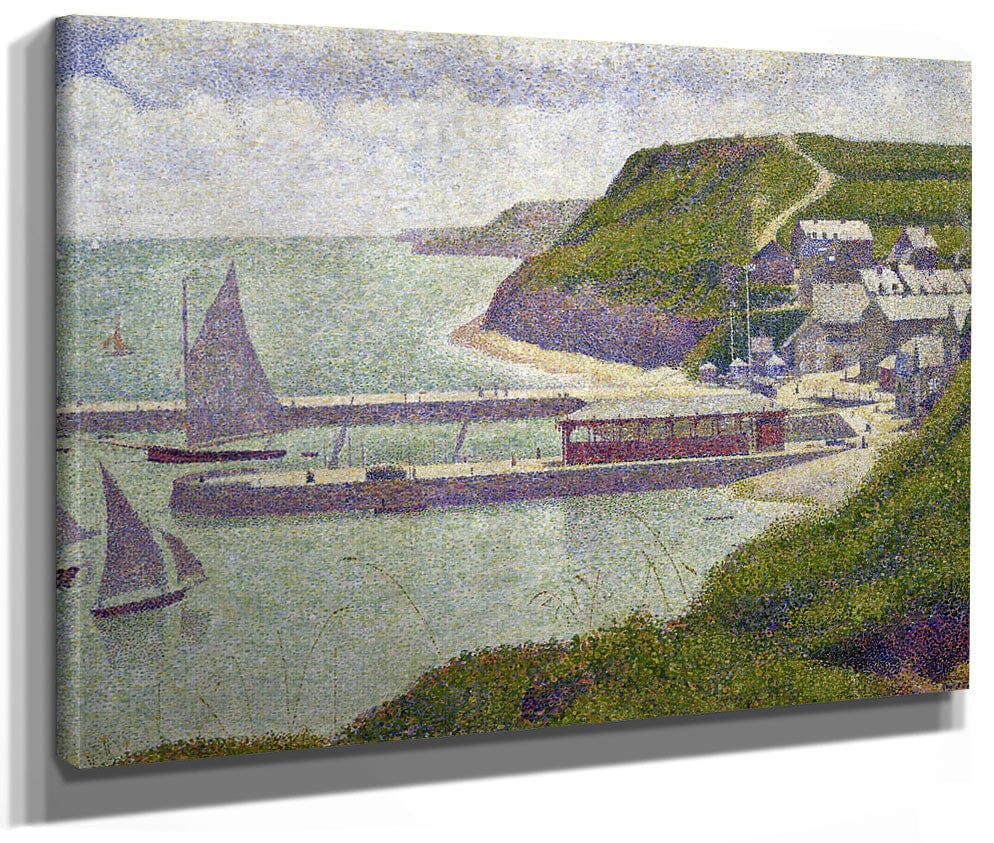 Harbour At Port En Bessin At High Tide By Georges Pierre Seurat Phoenix 4x3