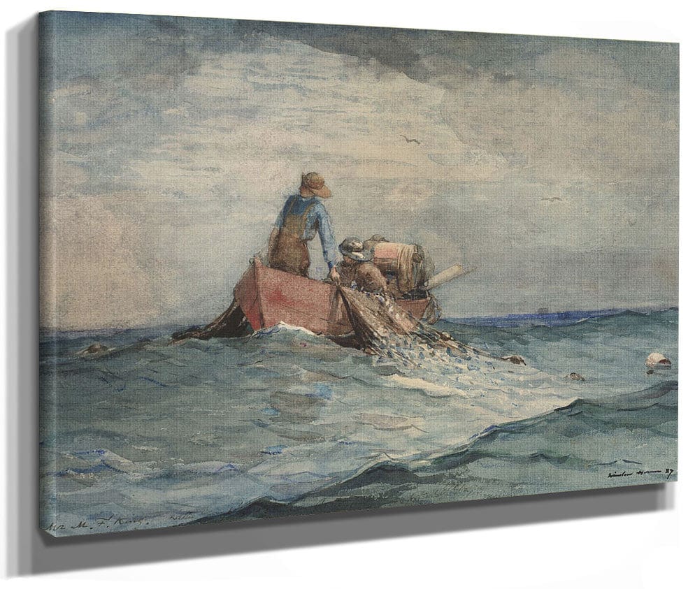 Hauling In The Nets By Winslow Homer Phoenix 4x3
