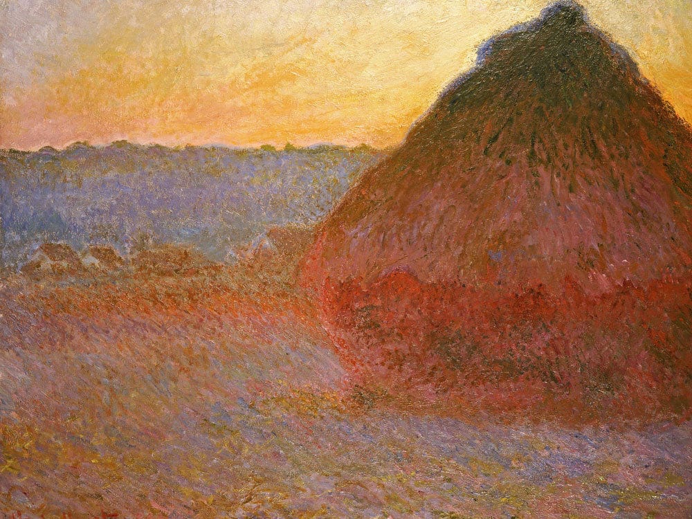 Haystacks, Pink And Blue Impressions By Claude Monet Phoenix 4x3