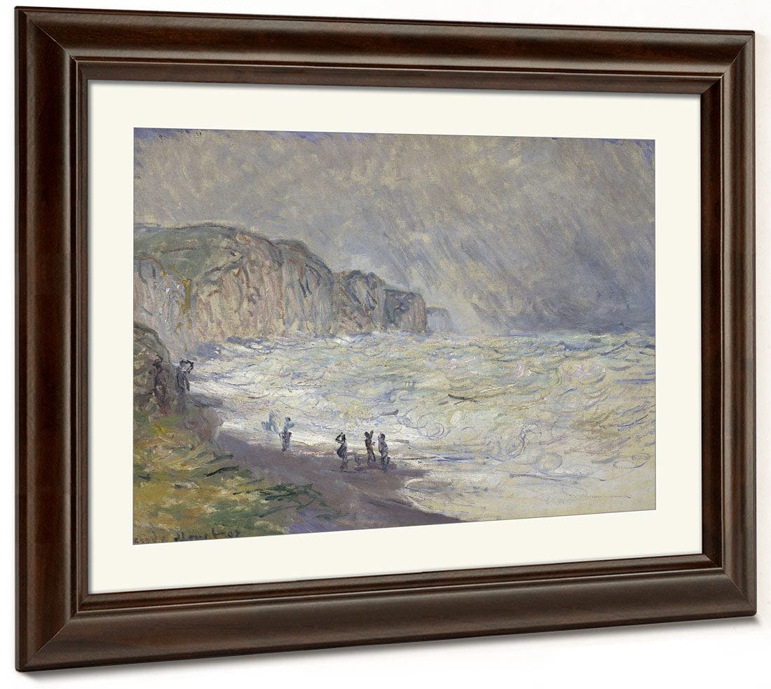 Heavy Sea At Pourville By Claude Monet Phoenix 4x3