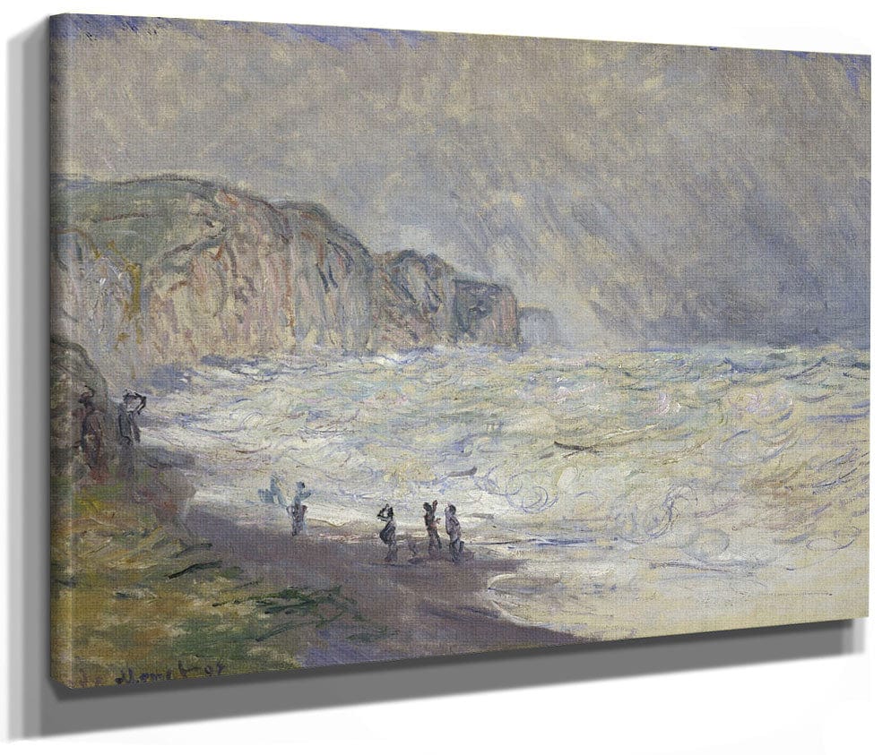Heavy Sea At Pourville By Claude Monet Phoenix 4x3