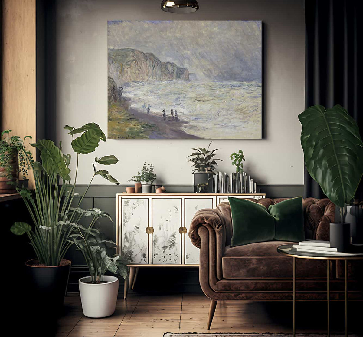 Heavy Sea At Pourville By Claude Monet Phoenix 4x3